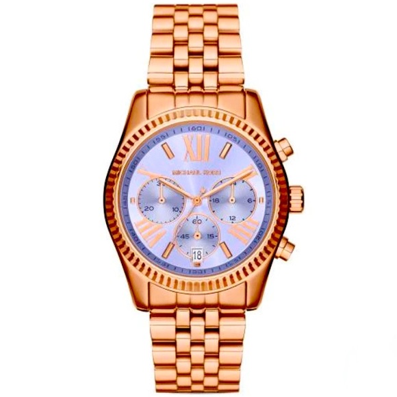 Mini Lexington Pavé Rose Gold-Tone Watch in ROSE GOLD - Sale  MICHAEL KORS “LEXINGTON” ROSE GOLD WATCH